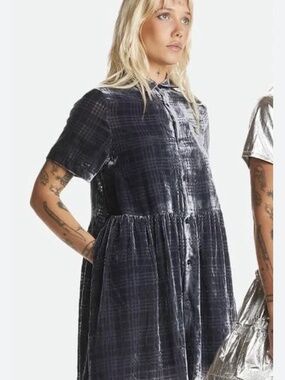 Teddy Fresh Limited Addition With Trixie Mattel Velvet Button Down Dress Size XL